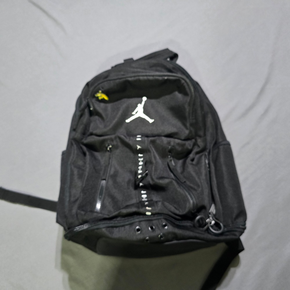 Nike Jordan Backpack Black Jumpman Logo Multi-Pocket 9A0743-023